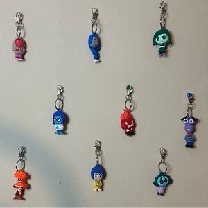 emotions character bag charm key chain-Sold individually